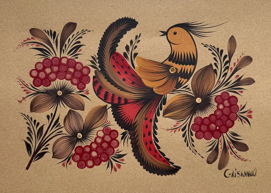 Bild von Malovka 6 von Olena Gryshyna, Größe: 21х29,7 см, hergestellt aus Acryl/Papier, Malovky Medium, aus Deutschland, Teil der Malovky Serie, zum Preis von €80