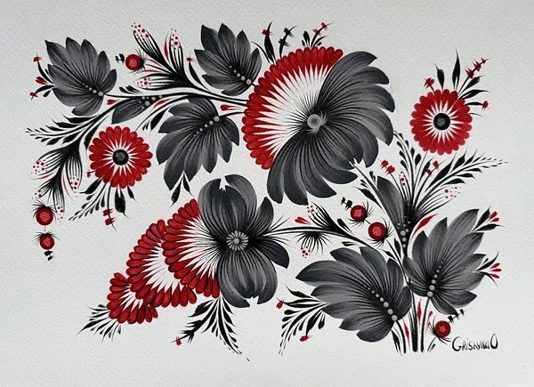 Image of Maliovka 10 by Olena Grishyna, size: 21х29,7 см, made of acrylic/paper, Maliovky medium, from Germany, priced at €90 Photo 1 of 2.