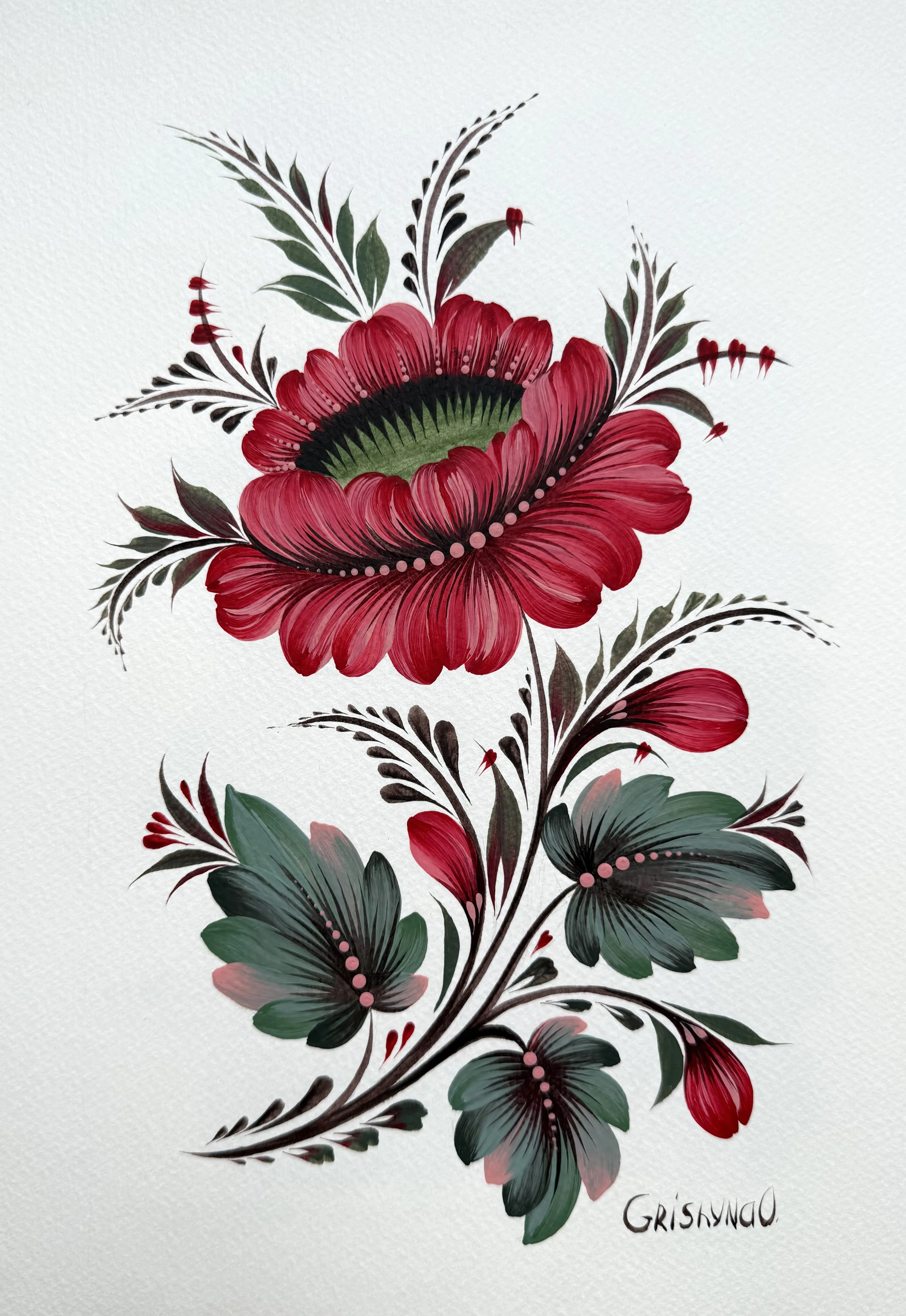 Bild von Untitled von Olena Gryshyna, Größe: 21х29,7, Malovky Medium, zum Preis von €70