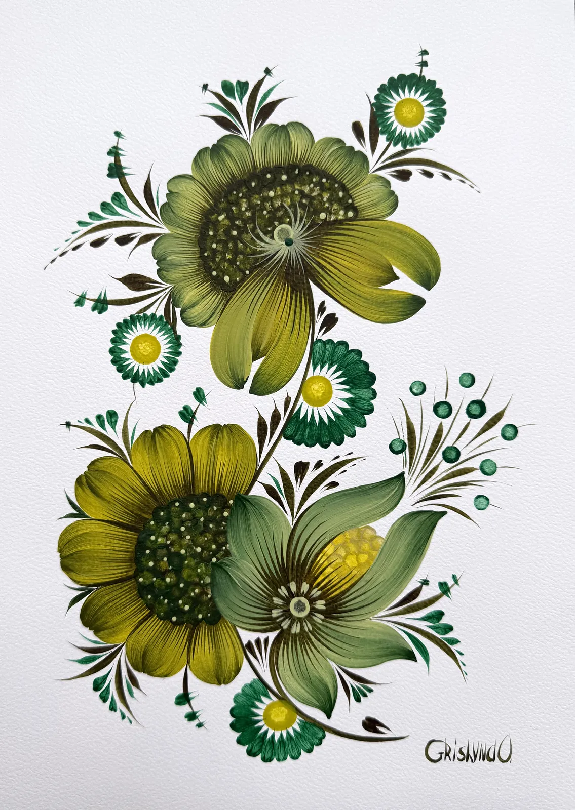 Bild von Maliovka 15 von Olena Grishyna, Größe: 21х29,7 см, hergestellt aus Acryl/Papier, Maliovky Medium, aus Deutschland, zum Preis von €70 Foto 1 von 2.
