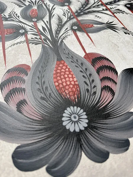 Bild von Untitled von Olena Gryshyna, Größe: 50х50 см, Malerei Medium, Teil der Blumen der Erinnerung Serie, zum Preis von €320 Foto 2 von 4.