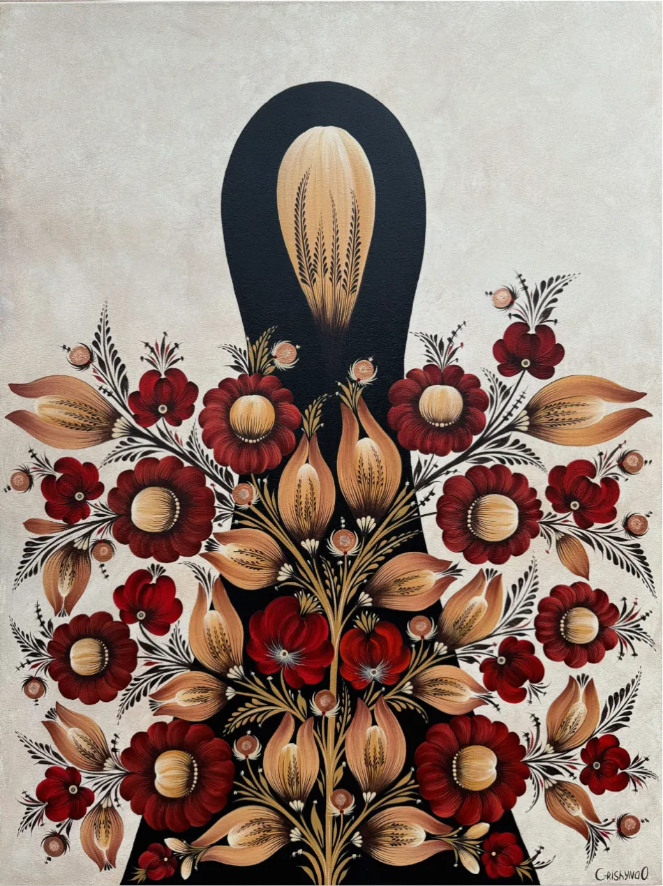 Bild von Untitled von Olena Gryshyna, Größe: 60х80 см, Malerei Medium, Teil der Blumen der Erinnerung Serie, zum Preis von €650