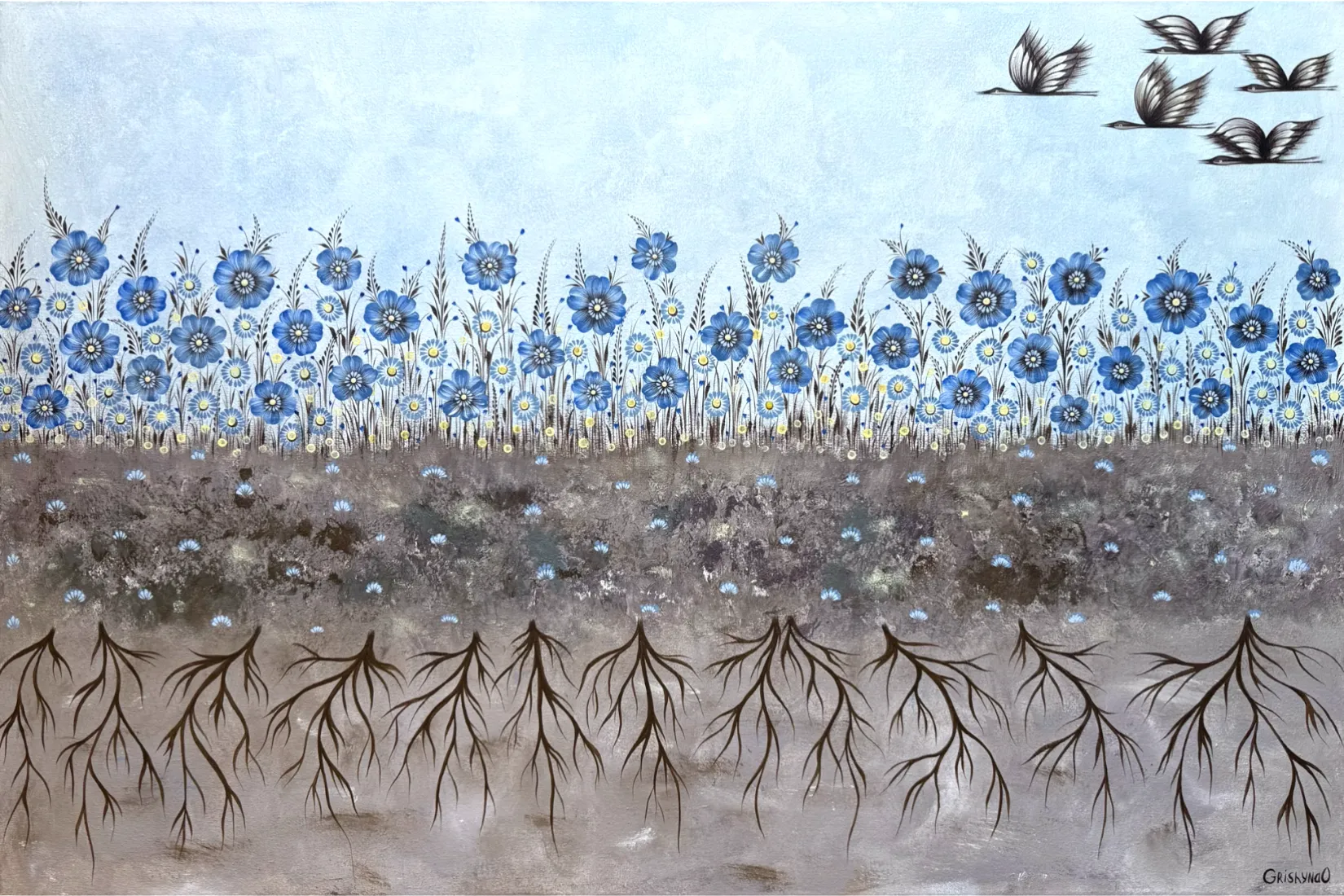 Bild von Untitled von Olena Gryshyna, Größe: 60х90 см, Malerei Medium, zum Preis von €750