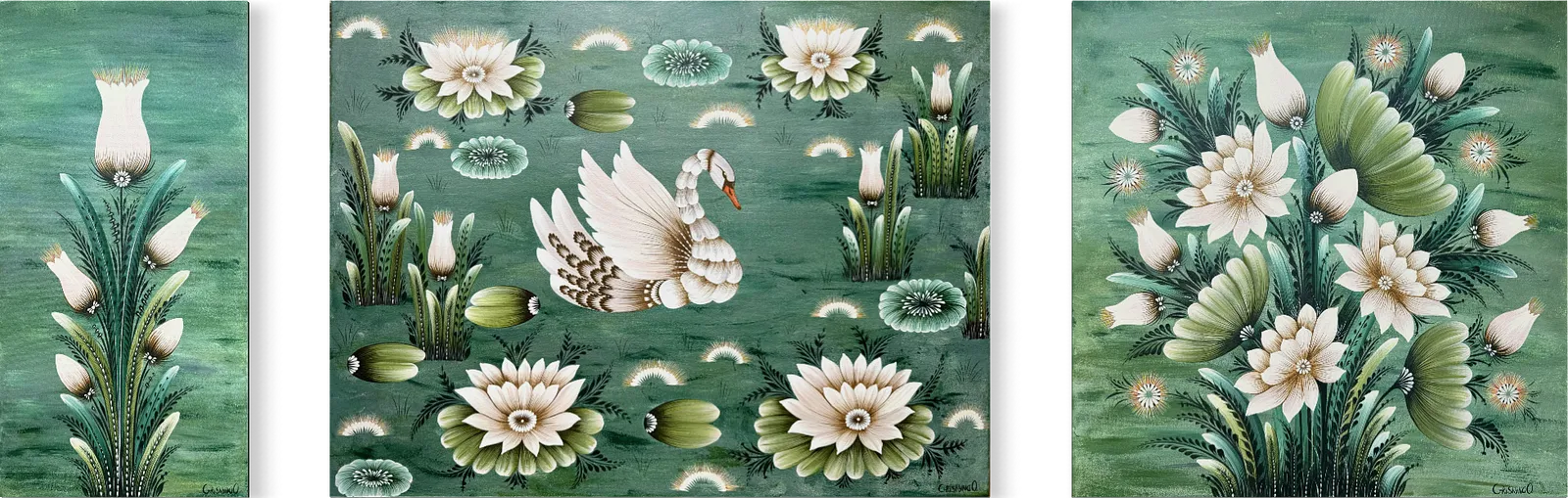 Bild von Transformationen von Olena Grishyna, Größe: Triptychon, 3-teilig: 60х80 cm, 60х60 cm, 30х60 cm, hergestellt aus Acryl/Leinwand, Malerei Medium, aus Deutschland, zum Preis von €1500 Foto 6 von 8.
