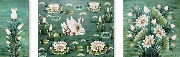 Image of Transformations by Olena Grishyna, size: триптих: 60х80 см, 60х60 см, 30х60 см, made of acrylic/canvas, Painting medium, from Germany, priced at €1300 Photo 6 of 8.