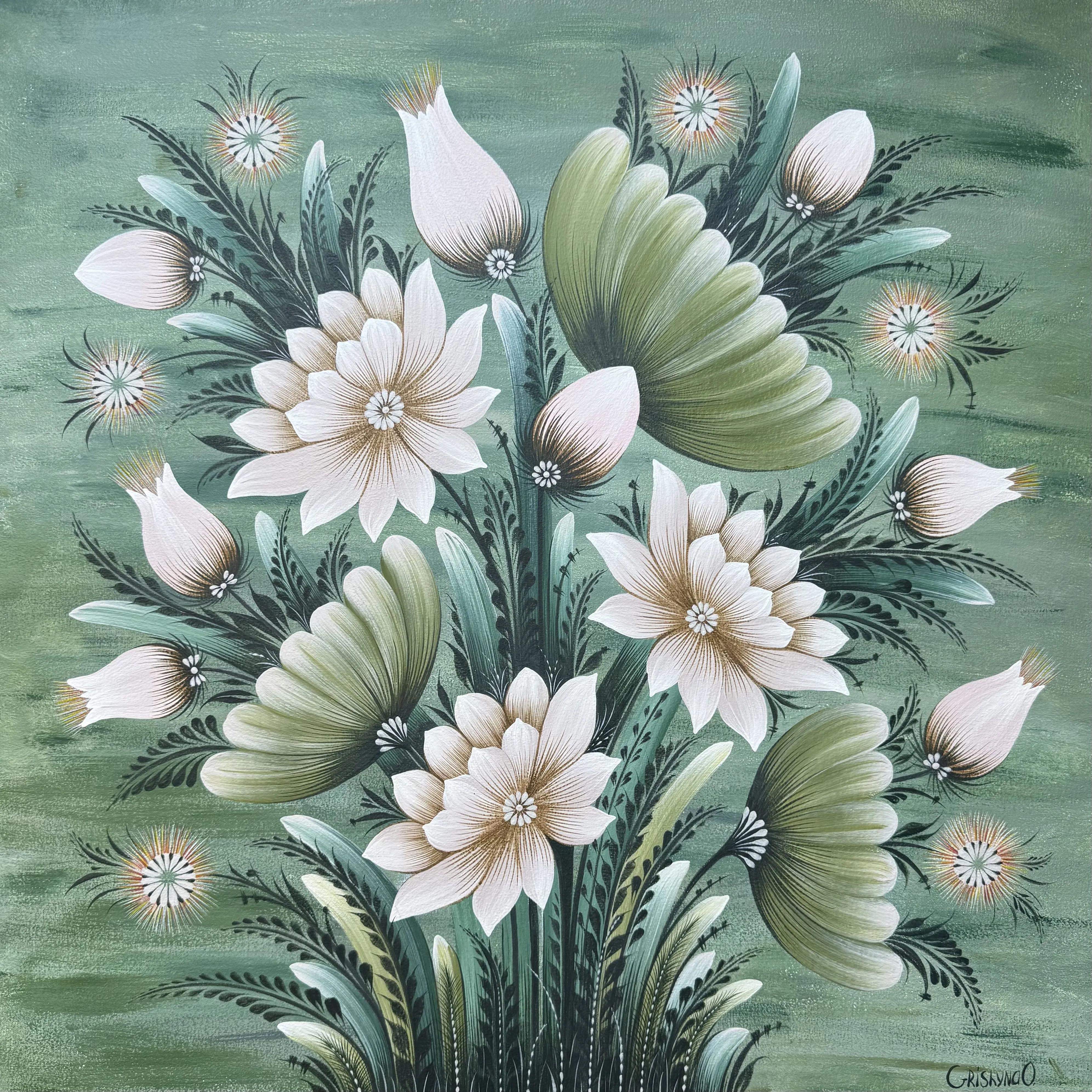 Bild von Transformationen von Olena Grishyna, Größe: триптих: 60х80 см, 60х60 см, 30х60 см, hergestellt aus Acryl/Leinwand, Malerei Medium, aus Deutschland, zum Preis von €1300 Foto 2 von 8.