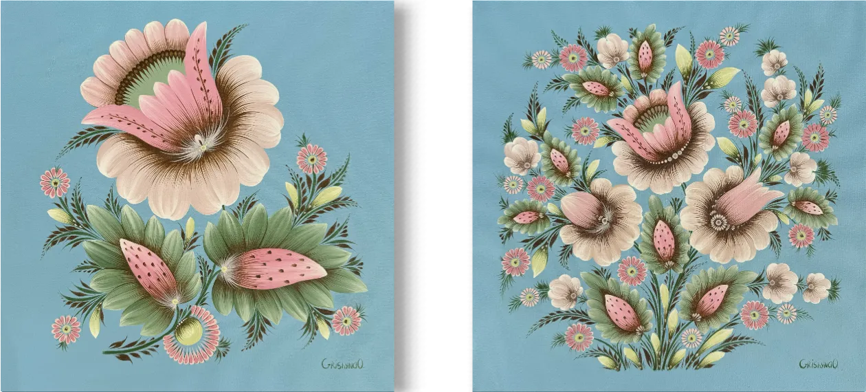 Bild von Innen | Außen von Olena Grishyna, Größe: диптих: 50х50 см кожна частина, hergestellt aus Acryl/Leinwand, aus Deutschland, zum Preis von €800 Foto 3 von 3.