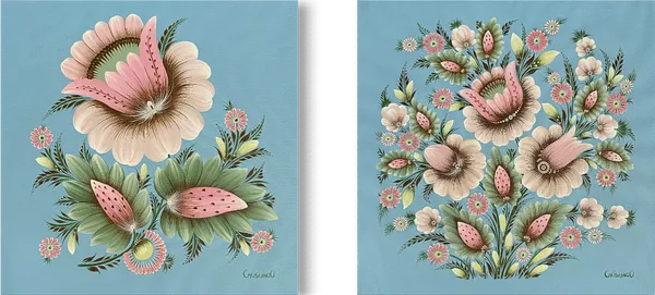 Bild von Innen | Außen von Olena Grishyna, Größe: диптих: 50х50 см кожна частина, hergestellt aus Acryl/Leinwand, aus Deutschland, zum Preis von €800 Foto 3 von 3.