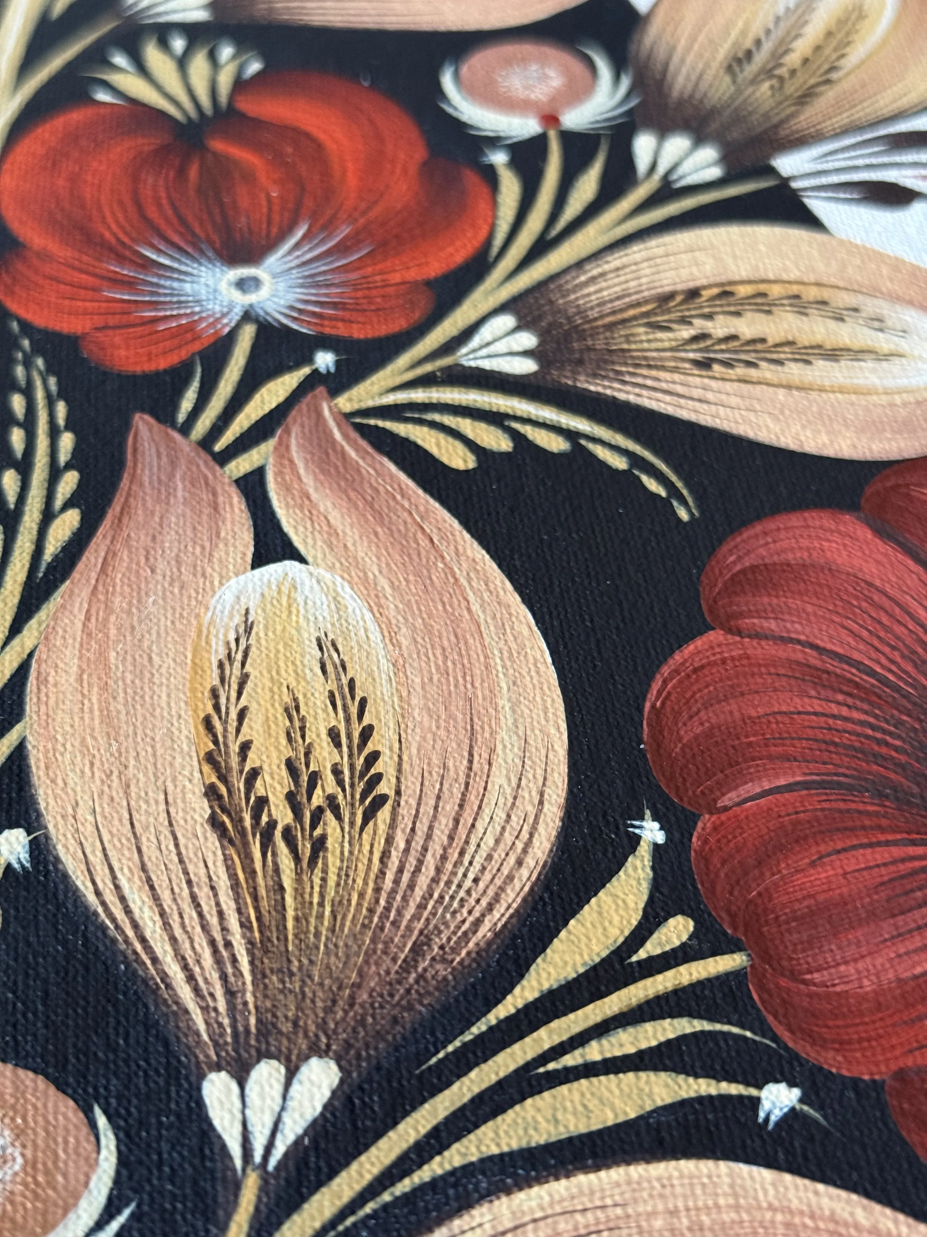 Bild von Mutter von Olena Grishyna, Größe: 60х80 см, hergestellt aus Acryl/Leinwand, Malerei Medium, aus Deutschland, Teil der Blumen der Erinnerung Serie, zum Preis von €650 Foto 3 von 6.