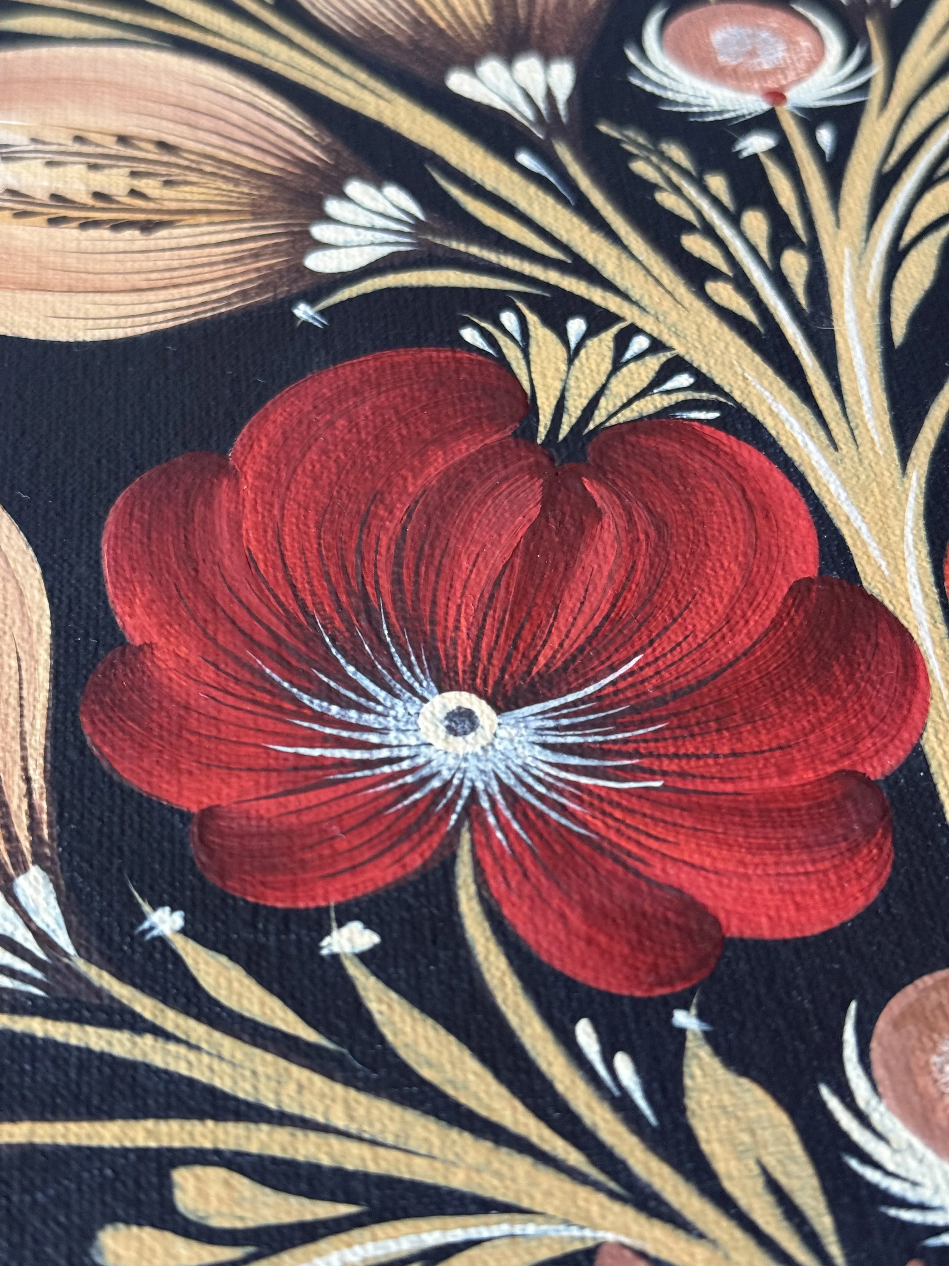 Image of Untitled by Olena Grishyna, size: 60х80 см, Painting medium, part of the Flowers of Remembrance series, priced at €650 Photo 5 of 6.