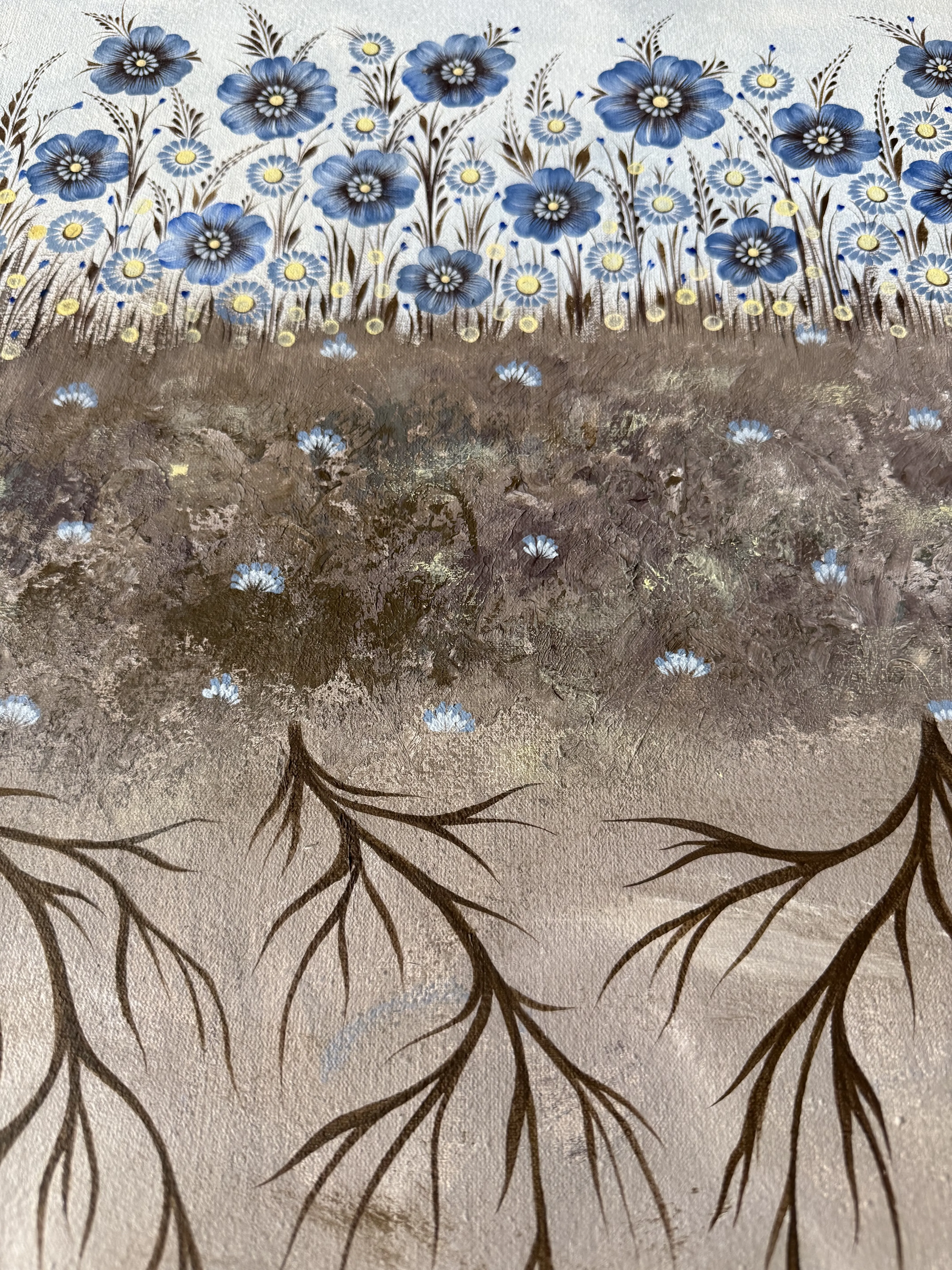 Image of Untitled by Olena Grishyna, size: 60х90 см, Painting medium, priced at €750 Photo 2 of 3.