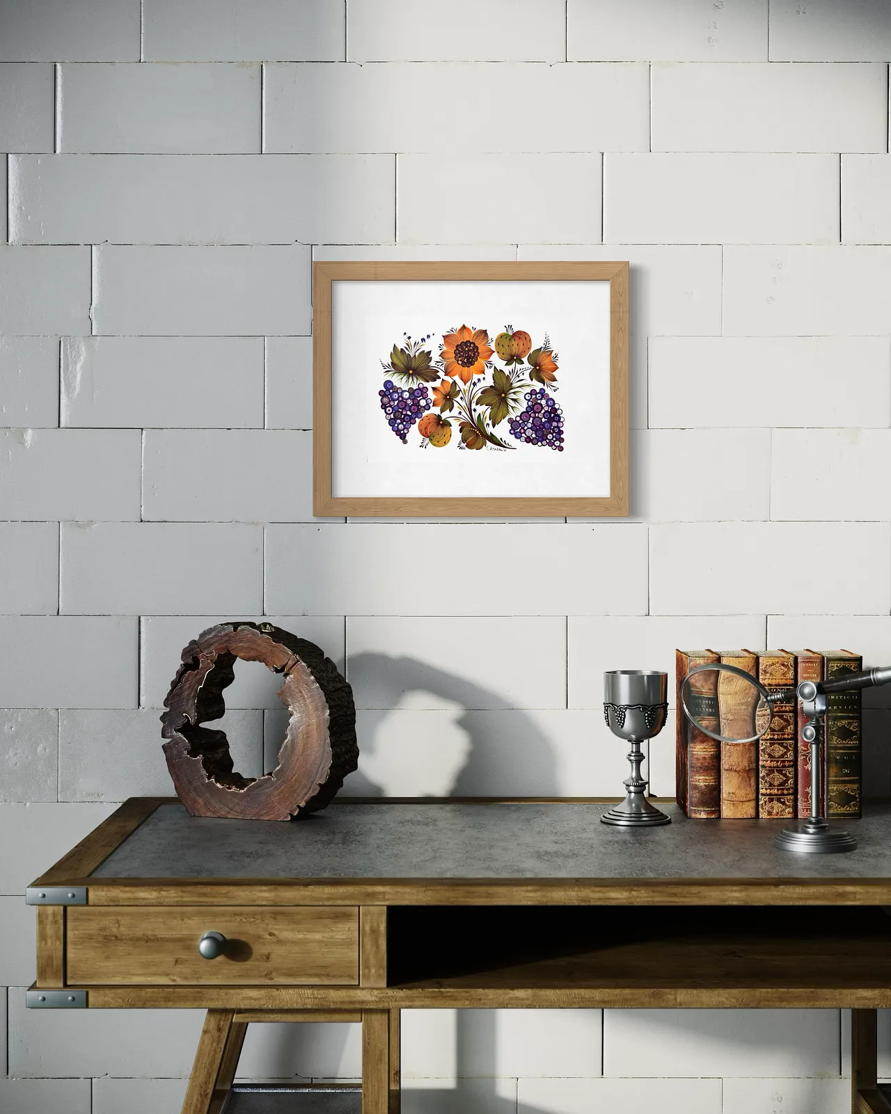 Bild von Maliovka 7 von Olena Grishyna, Größe: 21х29,7 см, hergestellt aus Acryl/Papier, Maliovky Medium, aus Deutschland, Teil der Malovky Serie, zum Preis von €70 Foto 2 von 3.
