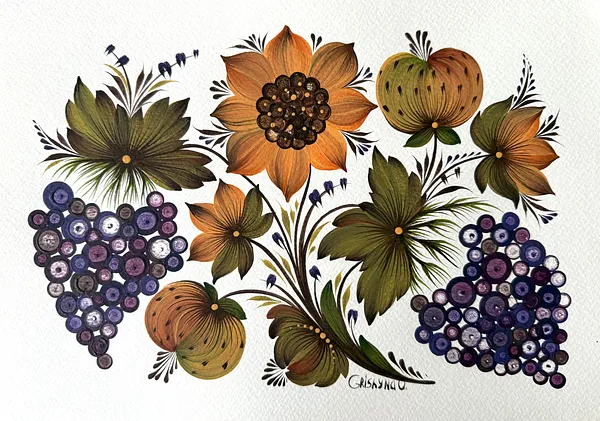 Bild von Maliovka 7 von Olena Grishyna, Größe: 21х29,7 см, hergestellt aus Acryl/Papier, Maliovky Medium, aus Deutschland, Teil der Malovky Serie, zum Preis von €70 Foto 1 von 3.