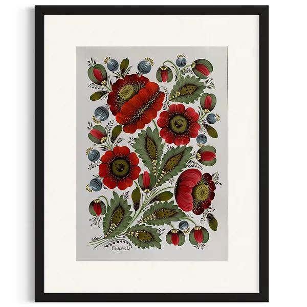 Bild von Blumen der Freiheit von Olena Grishyna, Größe: 30х40 cm, hergestellt aus Acryl/Papier, Malerei Medium, aus Deutschland, Teil der Blumen der Erinnerung Serie, zum Preis von €180