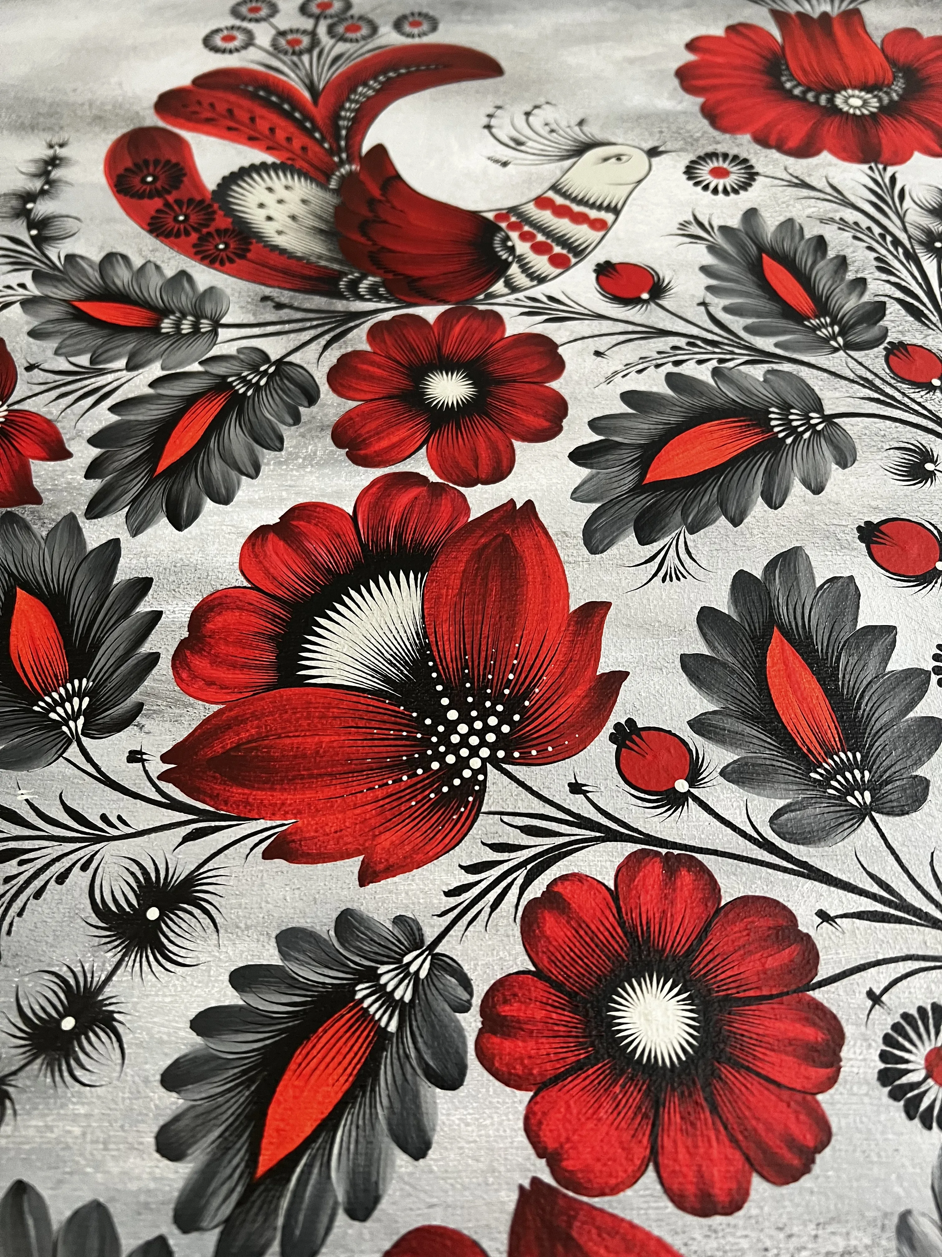 Bild von Wiedererweckung von Olena Grishyna, Größe: 50x70cm, hergestellt aus Acryl/Leinwand, Malerei Medium, aus Chemnitz, Teil der Blumen der Erinnerung Serie Foto 5 von 5.