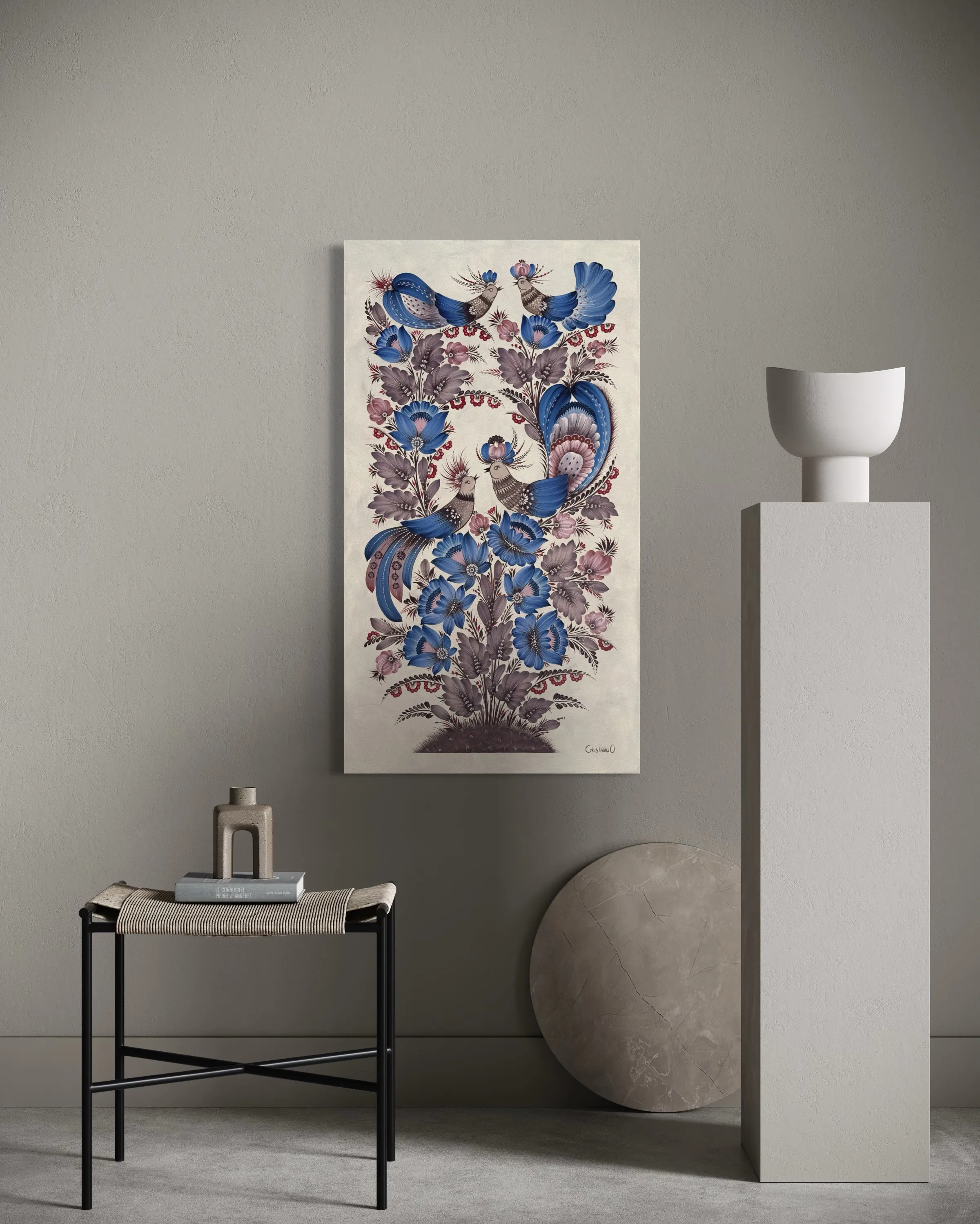 Bild von Der Garten meiner Seele von Olena Grishyna, Größe: 50х90 cm, hergestellt aus Acryl/Leinwand, Malerei Medium, aus Deutschland, zum Preis von €750 Foto 2 von 8.