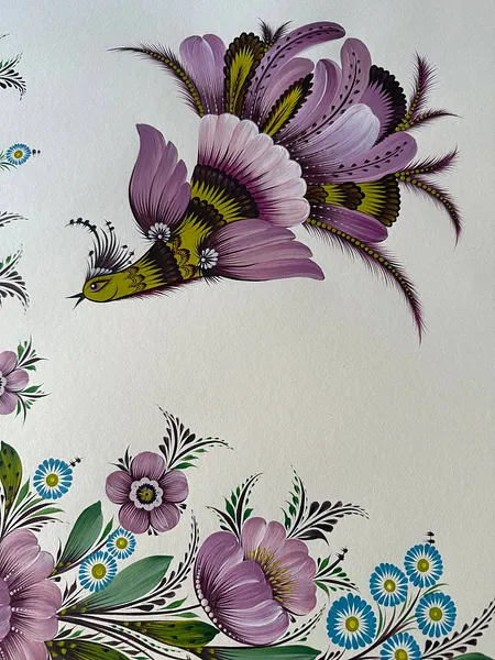 Bild von MRIIA von Olena Gryshyna, Größe: 50х50 см, hergestellt aus Acryl/Papier, Malerei Medium, zum Preis von €420 Foto 3 von 5.