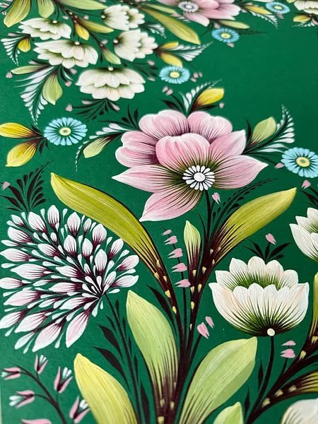 Bild von ZAKVITCHANA von Olena Gryshyna, Größe: 50х50 см, hergestellt aus Acryl/Papier, Malerei Medium, aus Deutschland, zum Preis von €420 Foto 3 von 5.